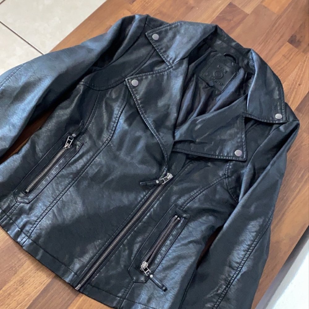 Faux leather jacket